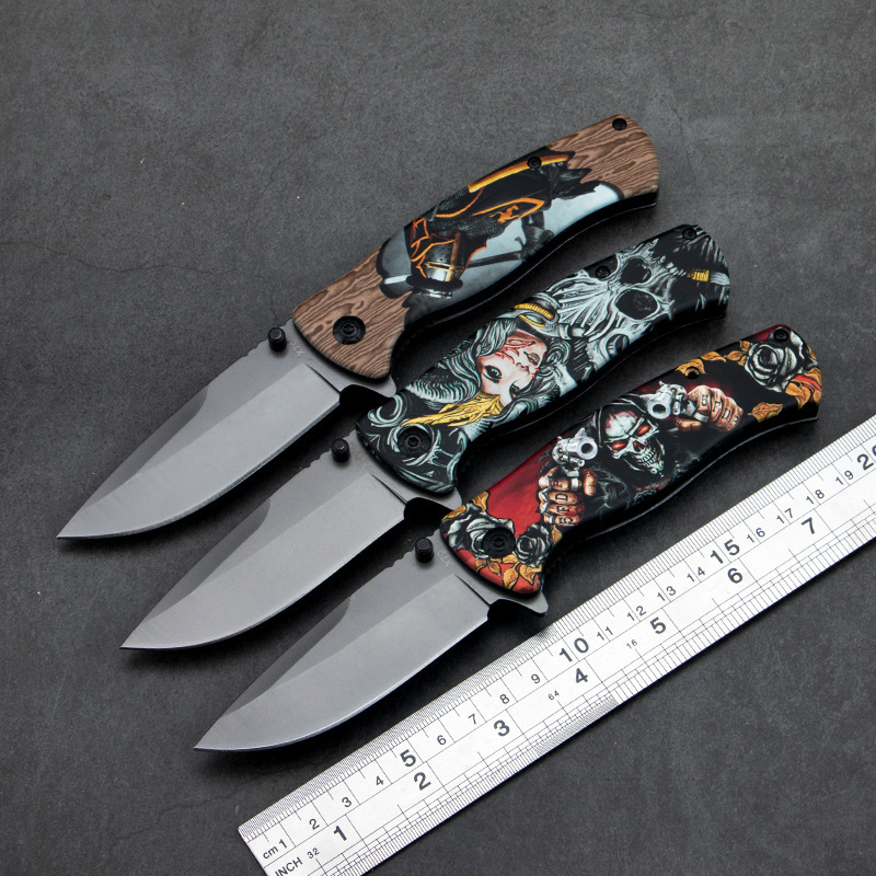 户外折叠刀多功能随身折刀高硬度不锈钢防身小刀野营求生刀