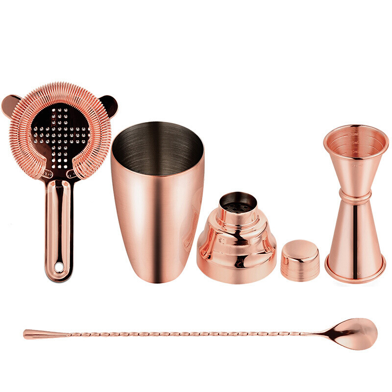 WBZ7不鏽鋼調酒器三段式調酒壺波士頓雪克壺搖杯搖酒壺調酒器套裝