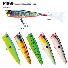 Wave Runner Lure Surface System Fake Lure Long Cast Hitting Water Bait 65mm/7g Spotted Bass P369