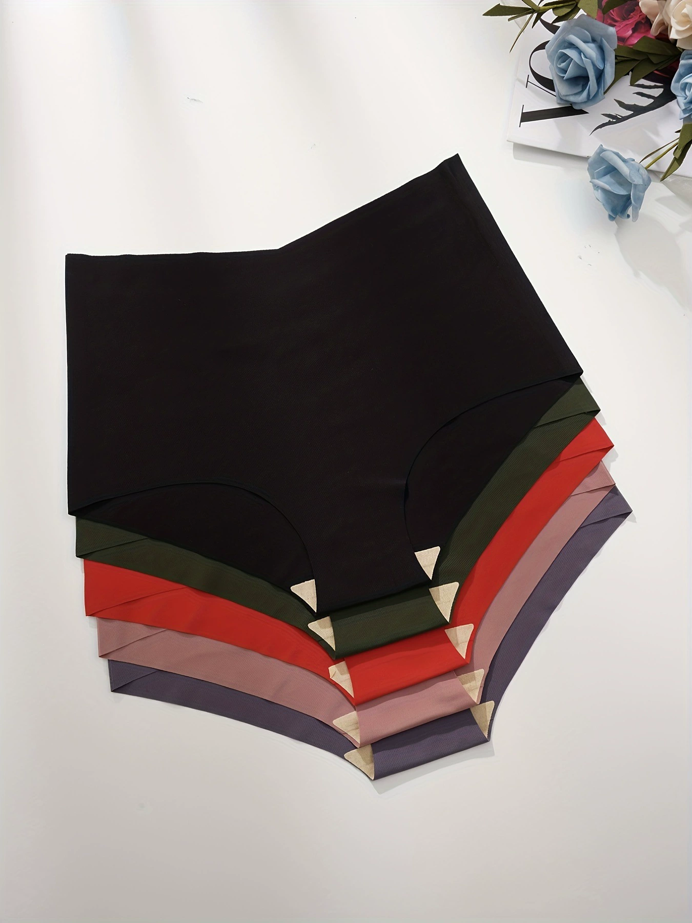 2025 трансграничная новая европейская и американская 5-предметная высокая талия бесшовное нижнее белье из полиамида для кросс-граничной дропшиппинга