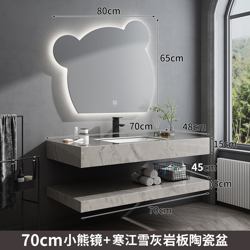 70 espejos de oso + paneles de cerámica de piedra caliza de nieve Hanjiang