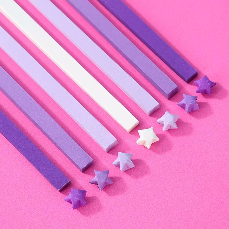 Botella de vidrio de deseo botella de almacenamiento botella de arco iris botella vacía estrella de la suerte origami estrella de luz nocturna estrella de la colección de pentacos image 28