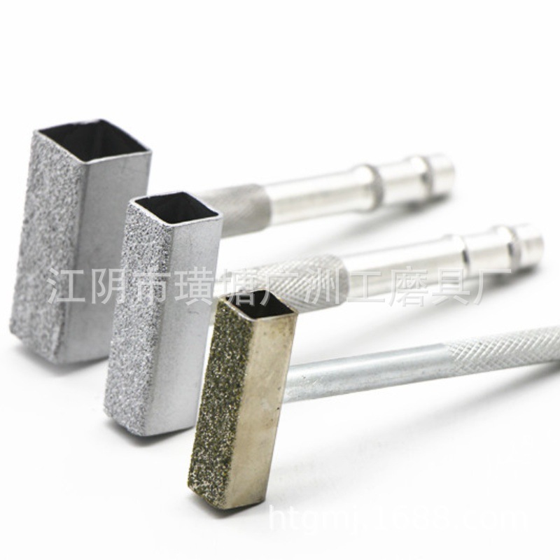 メッキダイヤモンド砥石修整器ブラウンコランダム白コランダム砥石修平工具|undefined
