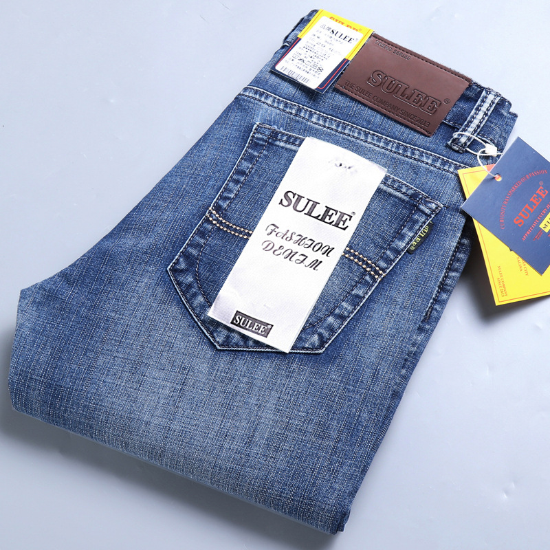Cut Label Export Autumn and Winter Men's Pants Thickened Jeans Loose All-match Straight Stretch Cross-border Casual Trousers for Men Cut Label Export Autumn and Winter Men's Pants Thickened Jeans Loose All-match Straight Stretch Cross-border Casual Trousers for Men