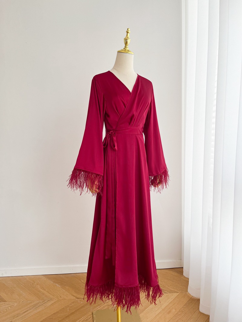 Title 1, Damska koszula nocna z frędzlami i frędzlami ze...