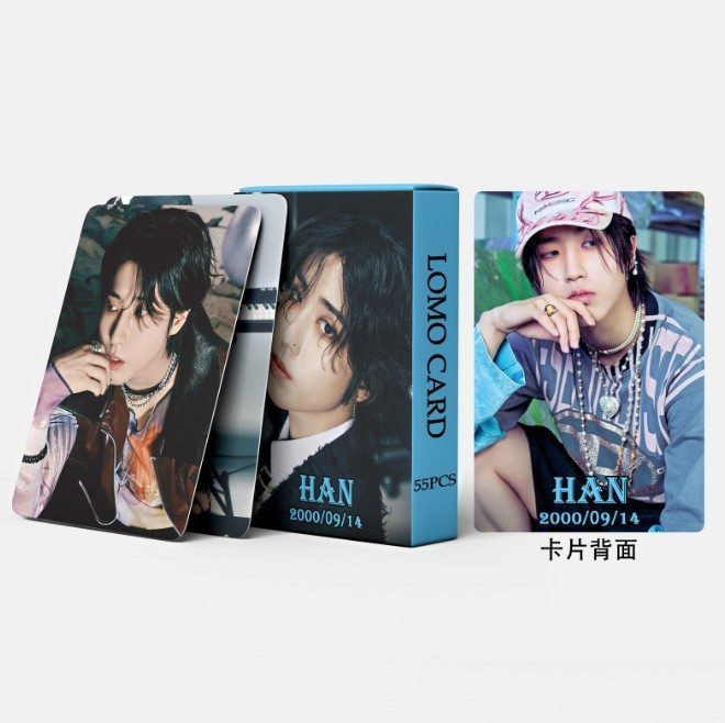 Cadena total, una gran cantidad de stock, 55 hojas de tinta BT SK IVE ATEEZ KPOP, estrellas coreanas alrededor de LOMO