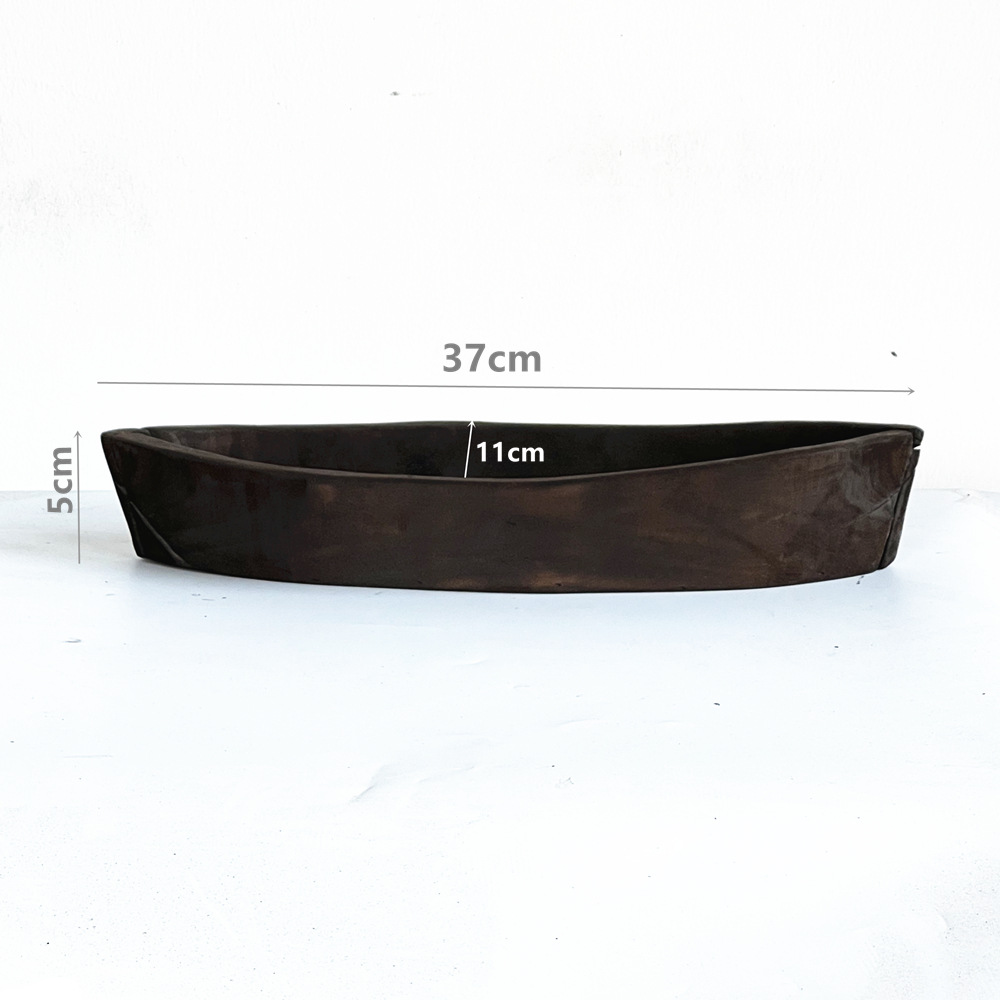 Ventas de la fábrica bandeja de madera hecha a mano decoración plato merienda plato de fruta B & B decoración de escritorio del hogar adornos