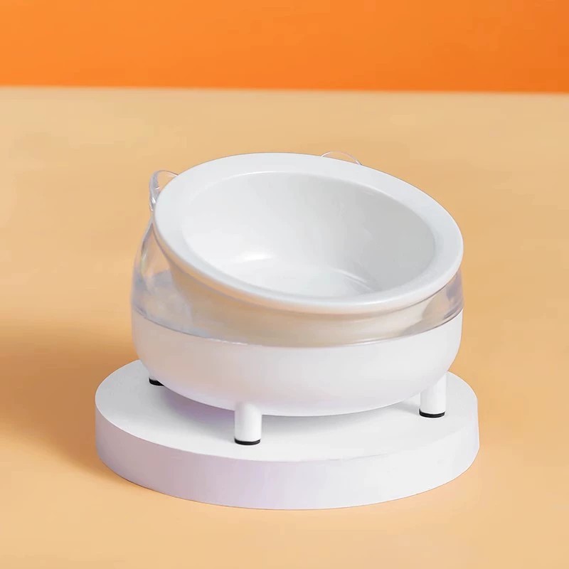 네발고양이 그릇 화이트[세라믹]