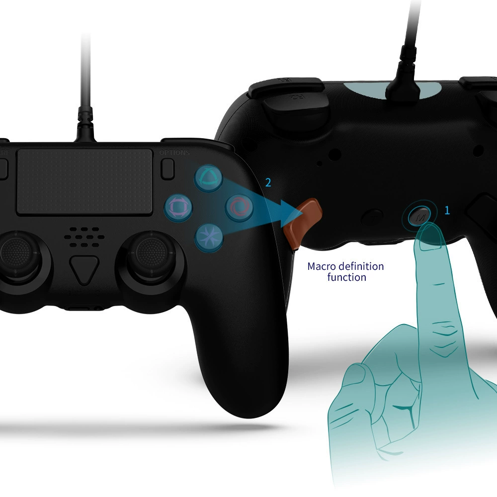 Сборка макропрограммирования PS5SLIM хост проводной геймпад PS5 хост универсальный кабель контроллер с подключением шести осей