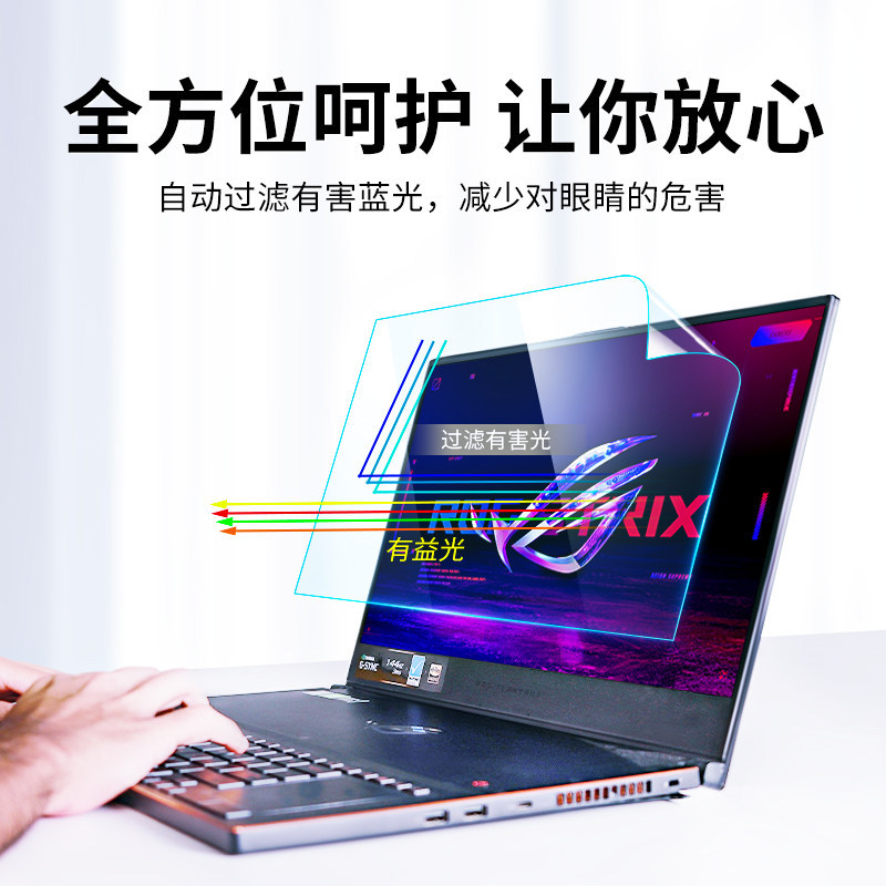Aplicable a ASUS ROG película de pantalla de portátil 17.3 pistola ShenPlus película de computadora fantasma 16 película de pantalla anti-luz azul image 2