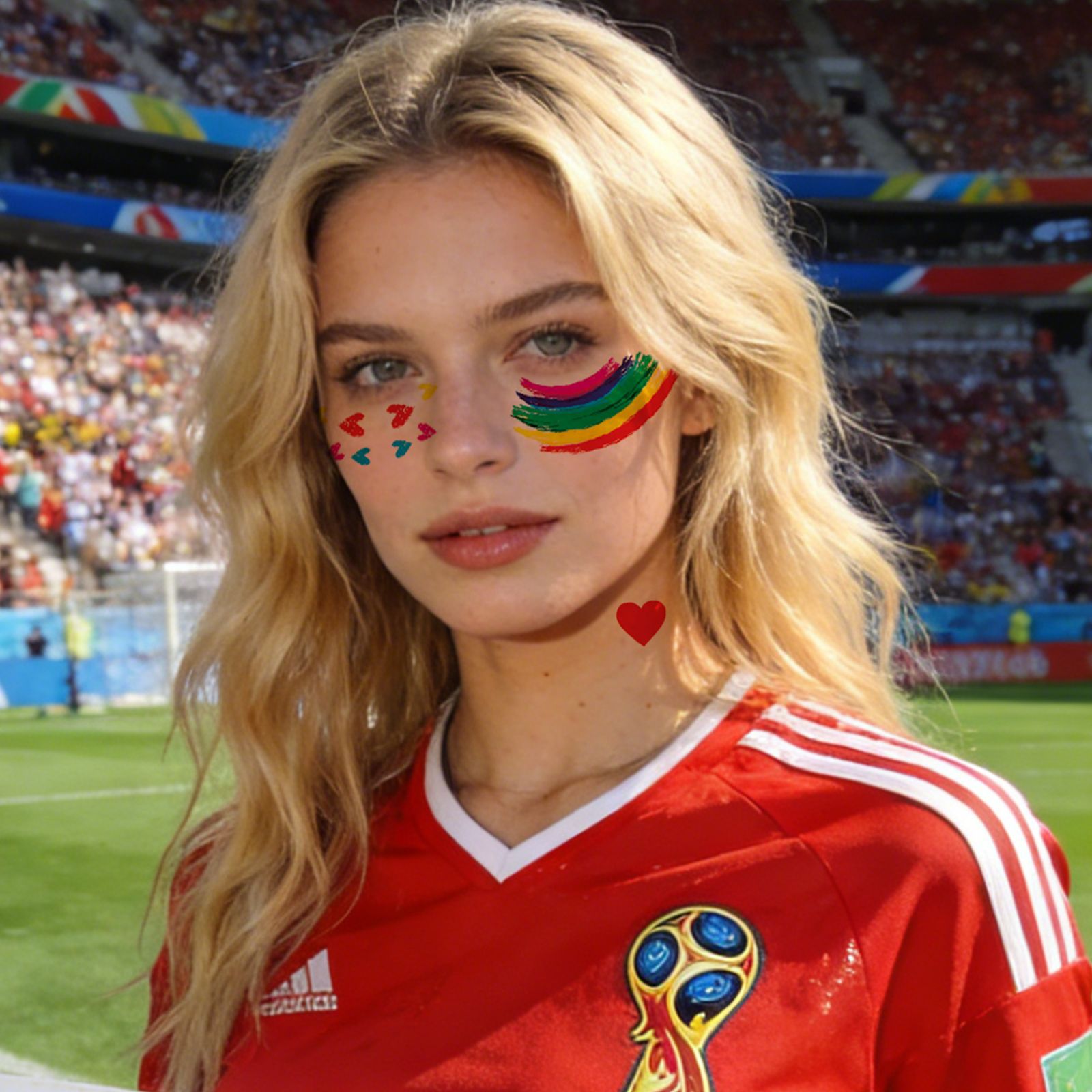 Pegatinas Faciales de Tatuaje para la Copa Mundial de Papel de Transferencia de Agua Impermeables para Eventos Deportivos image 4