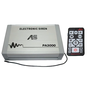 PA3000E Vehicle-mounted Electronic Alarm Siren 12V/24V Wireless Remote Control Siren Speaker with High-Pitched Horn