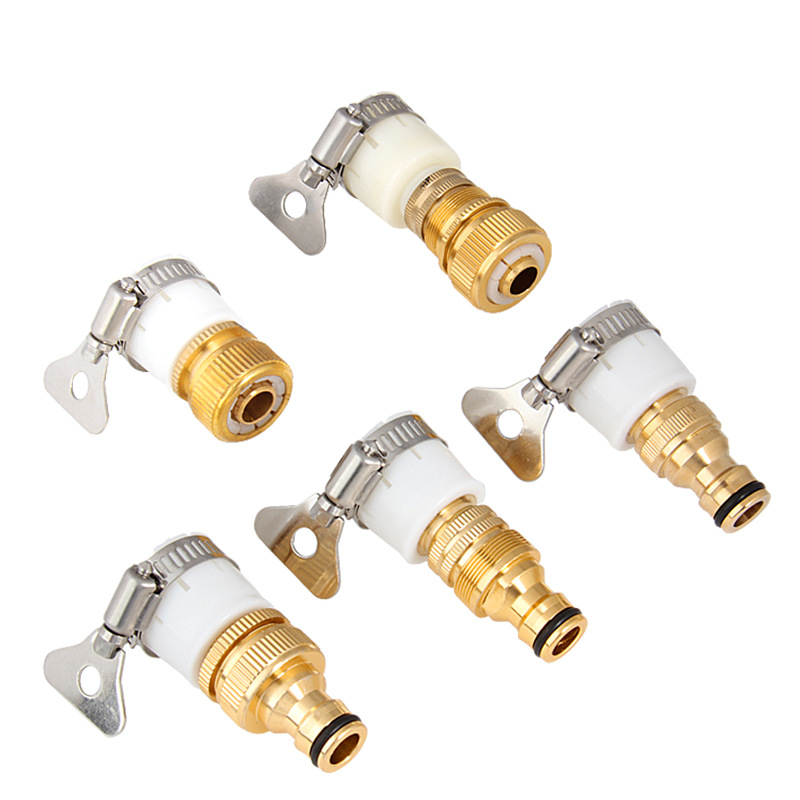 安路仕全铜标准接头全铜四分六分通用水管铜接头螺纹接头多功能接