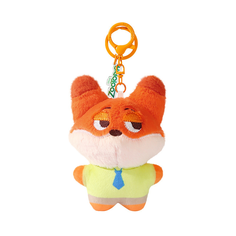 本物のズートピア ジュディ フォックス ニック人形バッグペンダント女性ぬいぐるみきしむ人形卸売|undefined