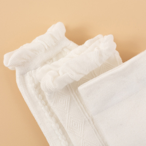 jk socks, combed cotton college style women's mid-calf socks, women's summer autumn spring Lolita pure white socks