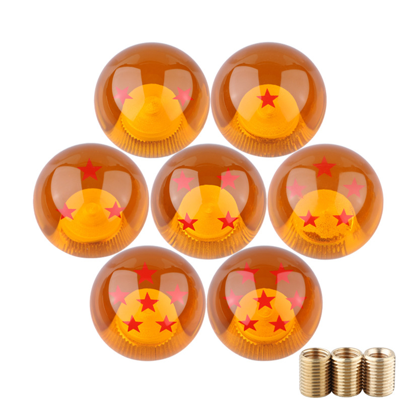 Car personality modification universal Dragon Ball Gear Head 1-7 star manual gear head accessories gear head popsicle head