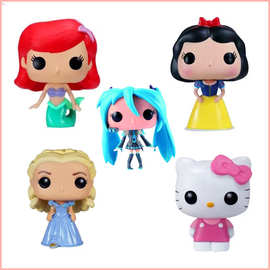 Funko POP 白雪公主美人鱼爱丽儿灰姑娘 凯蒂猫怀特 手办摆件批发