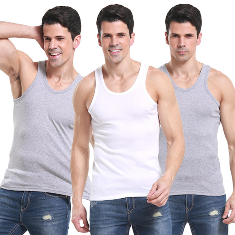 2026 pedidos chaleco de moda chaleco de cuello redondo camiseta deportiva chaleco de comercio exterior hombre explosión