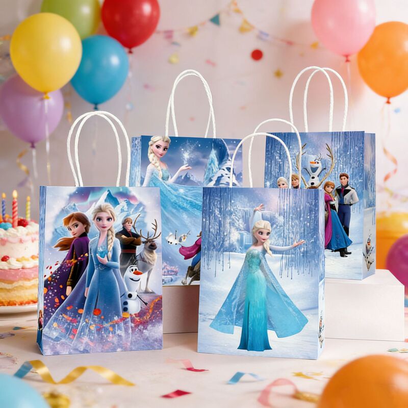 Princess Elsa and Anna Gift Bag, Frozen-Themed Tote Bag, Children's Day Gift Packaging Bag Princess Elsa and Anna Gift Bag, Frozen-Themed Tote Bag, Children's Day Gift Packaging Bag