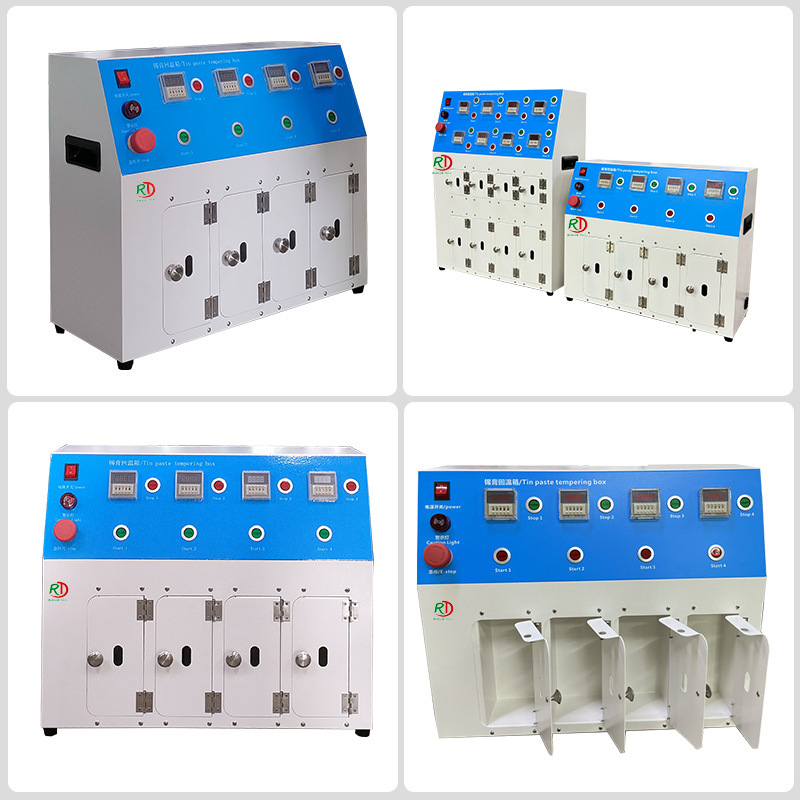 Solder Paste Warming Machine High and Low Warehouse Red Glue Solder Paste Tin Paste Softening Timed Warming Box Plc Touch Display Equipment
