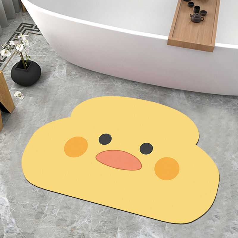 Cartoon Diatom Mud Floor Mat Bathroom Toilet Water Absorbent Toilet Door Non-Slip Quick-Drying Foot Mat Household Entrance Door Mat Cartoon Diatom Mud Floor Mat Bathroom Toilet Water Absorbent Toilet Door Non-Slip Quick-Drying Foot Mat Household Entrance Door Mat