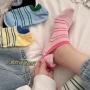 浅口夏季无骨条纹船袜