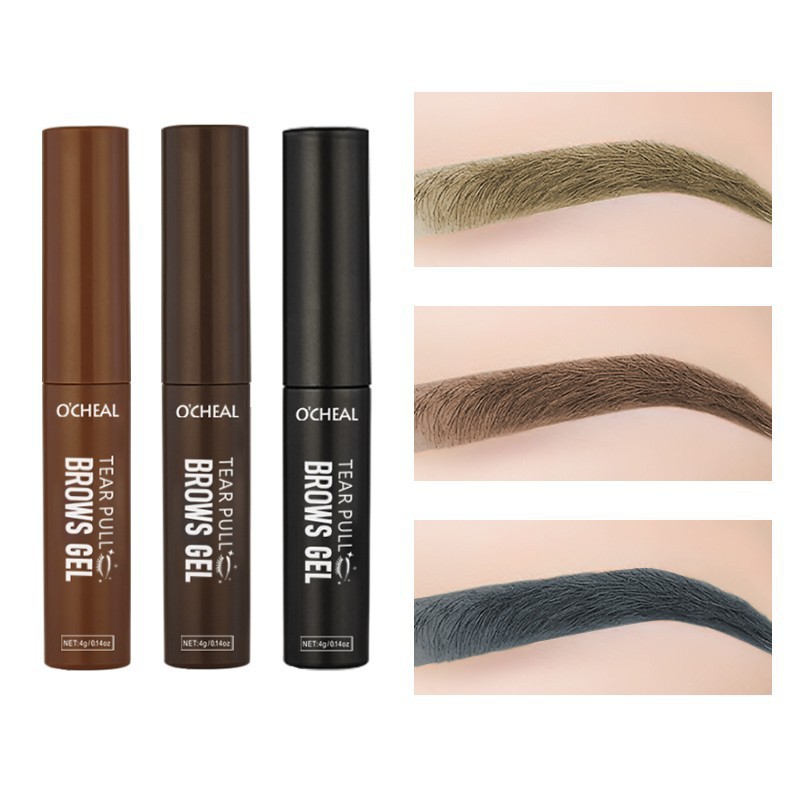 Ocheal Cross-Border Peel-Off Eyebrow Gel Peel-Off Quick Eyebrow Dyeing Cream Long-Lasting, Sweat-Proof, Waterproof, Easy to Apply, Does Not Come Off
