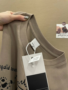 Foreign trade tail goods counter to withdraw the counter to pick up the leak ~ American retro short sleeve T-shirt men's and women's loose cotton jacket