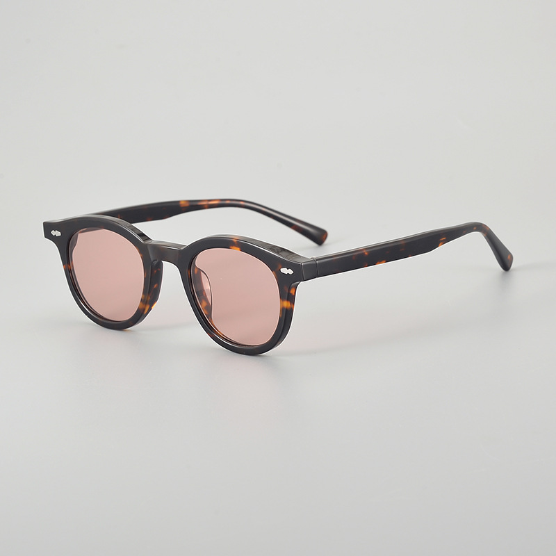 Marco de gafas Depp Marco de gafas de hoja retro hecho a mano con marco de ojo de miopía Marco de gafas de sol de cara grande de hombre con marco negro image 9