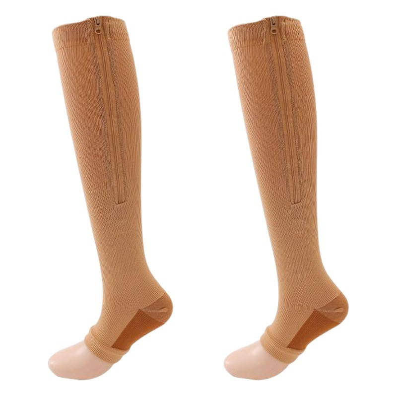 Factory Direct Sales Compression Socks Zipper Socks Sports Compression Socks Calf Socks Zip Sox Conpressionsocks