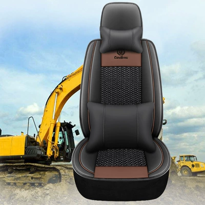 Universal seat cover — Seat Cover for Sany, Doosan - coffee-color-deluxe-version-order-remarks-model-number
