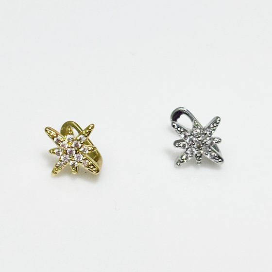 Cross-Border Hot Selling Niche Design Zircon Six-Pointed Star Teeth Tooth Decoration Hip-Hop Braces Tooth Decoration Hiphopg Rill