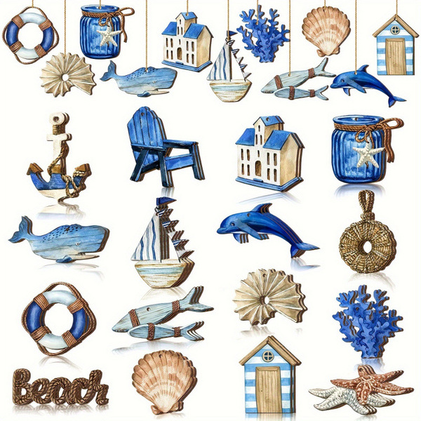 marine wooden jewelry