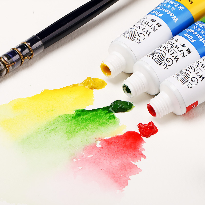 Wensha Newton painter uses 10ml watercolor pigment set with 12 colors, 24 colors, and 36 colors for 