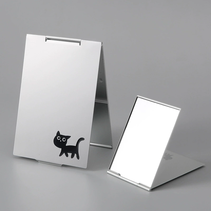 Зеркало для макияжа маленькое зеркало женское складное портативное туалетное зеркало студенческое общежитие настольное флип мужское ультратонкое