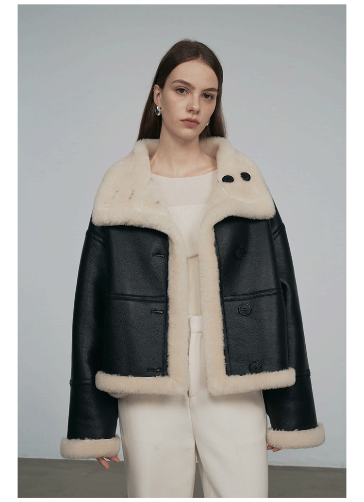 New Sheep Shearing Genuine Fur Coat Womens 2024 Winter Suede