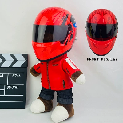 Box Pendant Motorcycle Travel Partner – Motosiklet dəbilqələri - 28cm-red-leather-f1-red-ant-new-helmet-type-anti-collision-layer