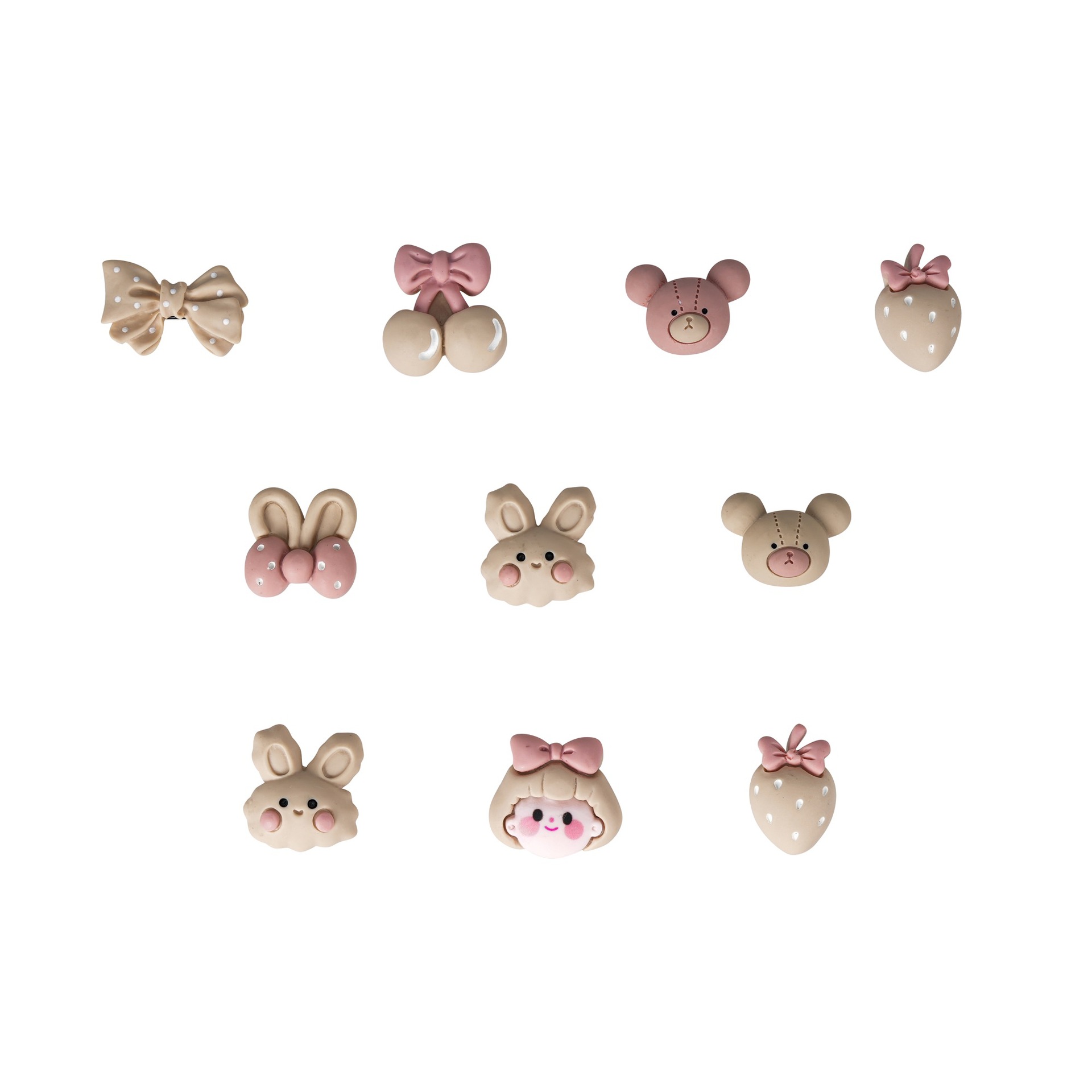 장식 컵 꽃 - 밀크 커피