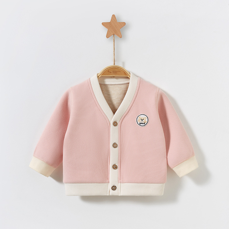 Ropa de abrigo para bebés para primavera, otoño e invierno, ropa de abrigo cálida para bebés, cárdigan para niños y niñas de un año, ropa para niños pequeños, ropa de invierno para niños