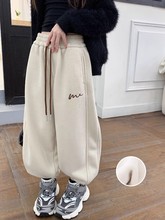 女童裤子秋冬外穿加绒加厚2024新款儿童灯芯绒长裤中大童冬款洋气