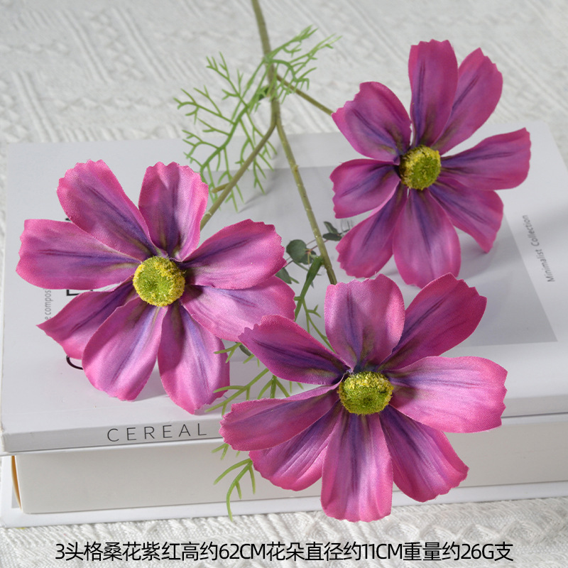 3 flores de Gesang púrpura