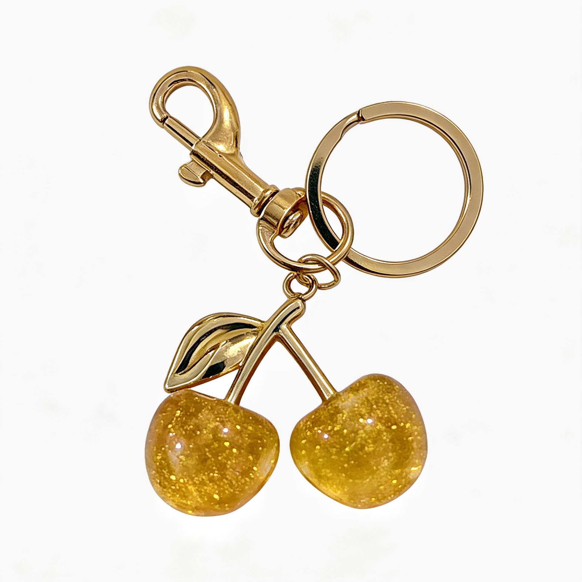 Llavero decorativo de cereza para bolso y coche