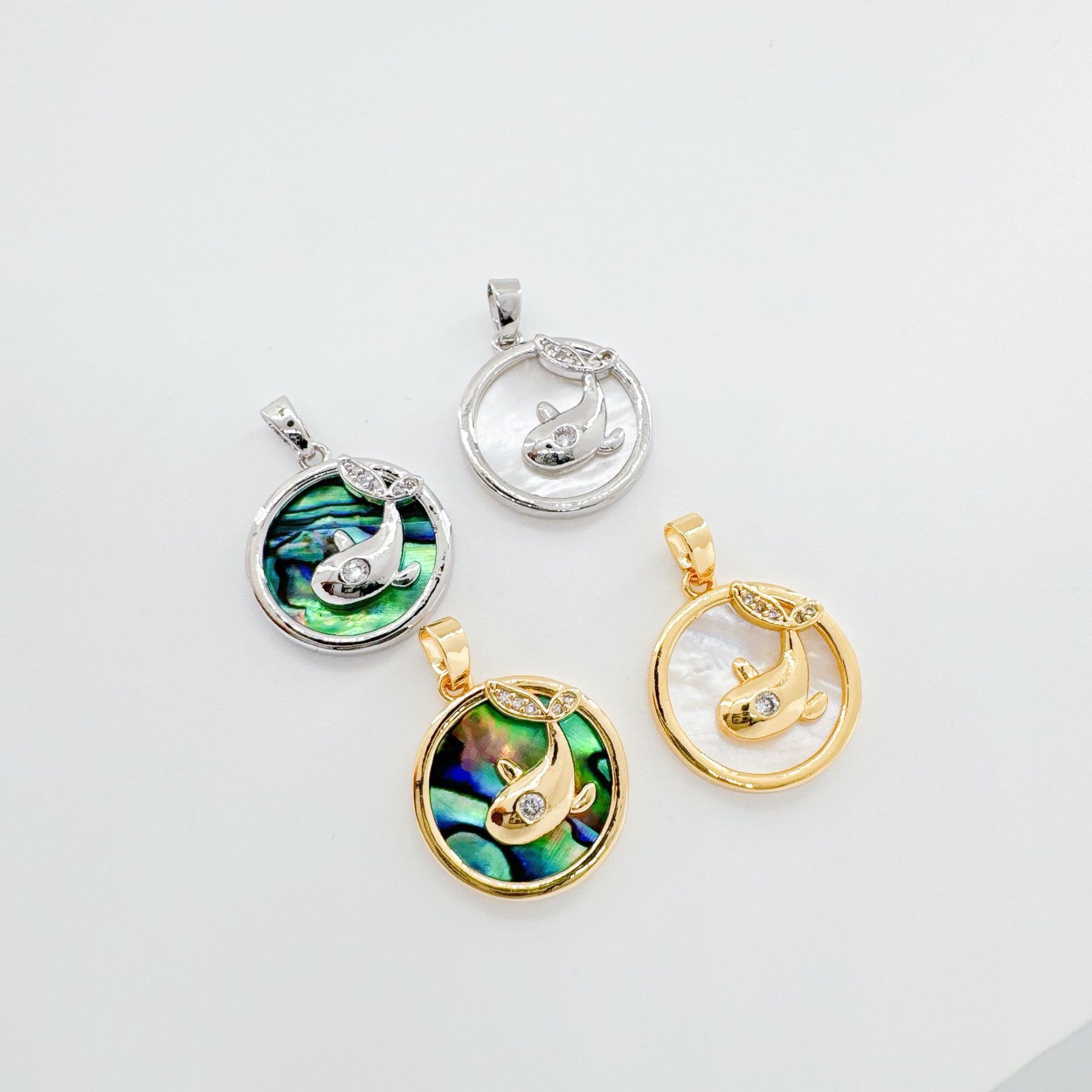 DIY Jewelry Accessories Classification 1 Piece Copper Round Pendant