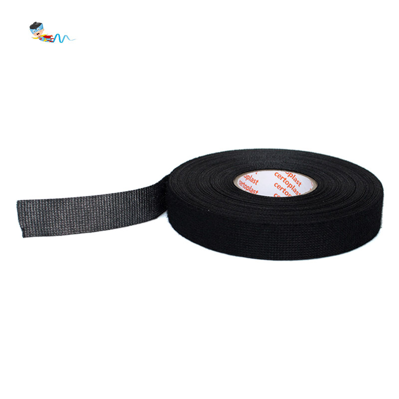 Shengtao Certoplast535 negro ignífugo arnés de cableado de automóviles aislante resistente a la temperatura cinta adhesiva de tela antiestática al por mayor