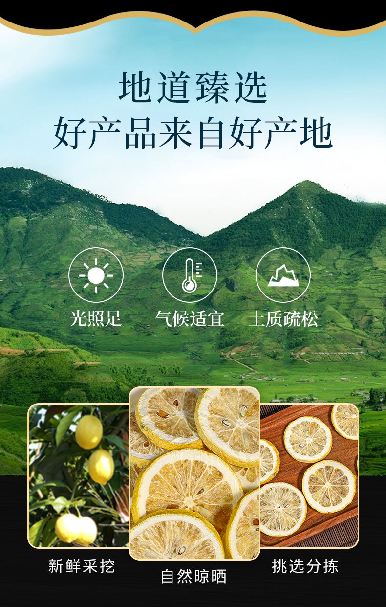 Dried Lemon Slices (Citrus limon) — Sun-Dried Lemon片 for Herbal Tea & Daily Wellness overview