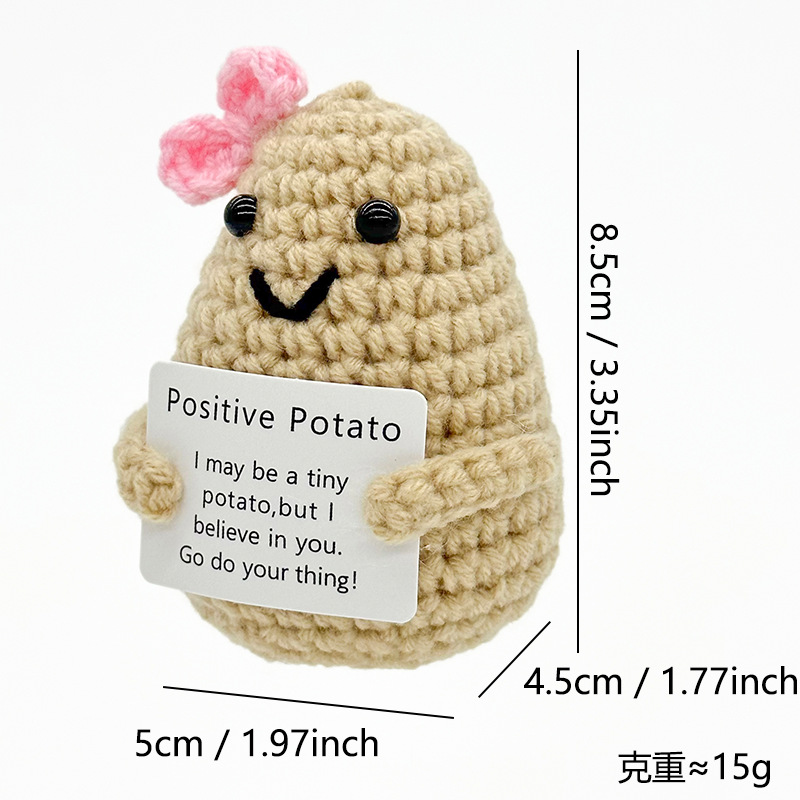 Muñeco Tejido a Mano de Felpa Decorativo para Escritorio y Regalo image 112