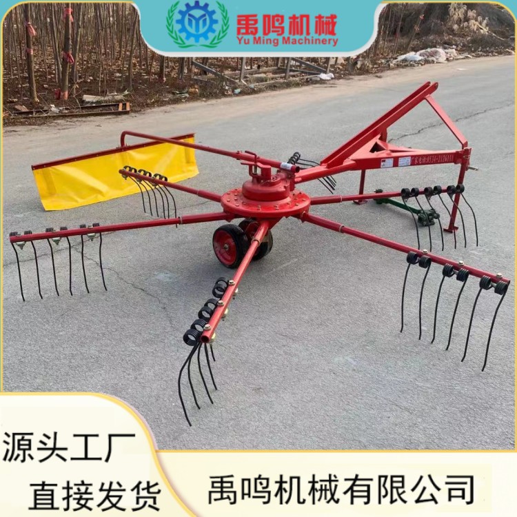 新搂草机摊晒机 拖拉机悬挂 弹齿搂草翻晒机 PTO传动旋转搂草机