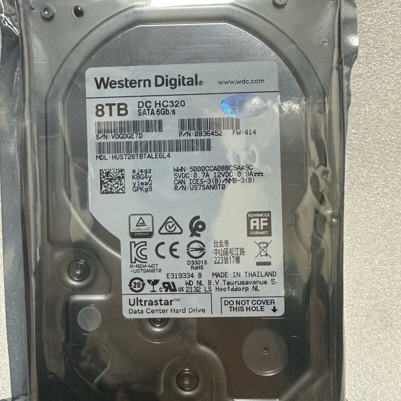 Original New 8t Surveillance Hard Drive 8Tb Mechanical Hard Drive Hus728T8Tale6L4 Enterprise Hard Drive
