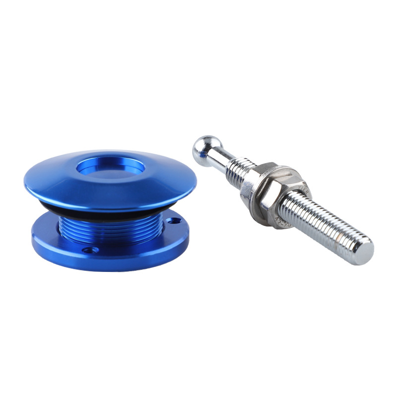 Cross-border hot-selling car modification accessories racing 62mm machine cover lock quick release button type bumper hood surround