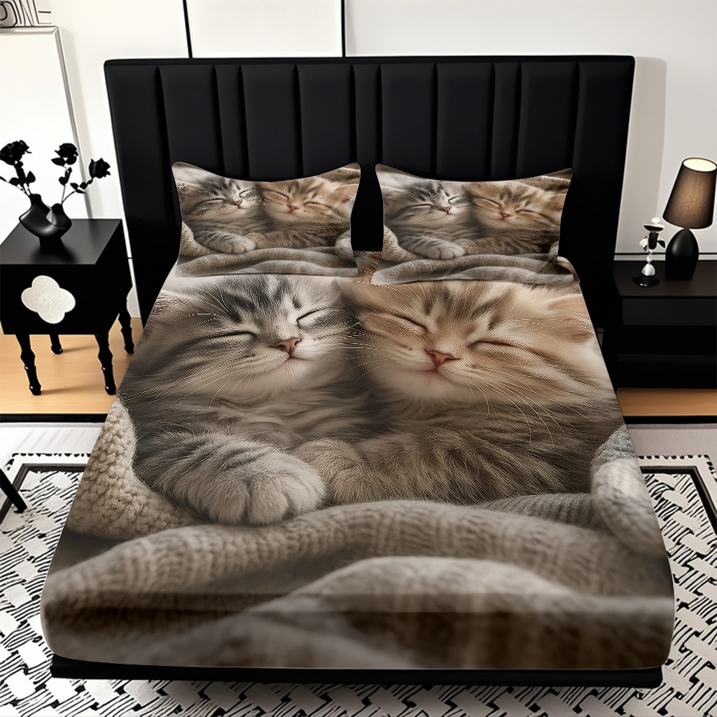 TEMU / JIT Amazon Kitty Pattern Digital Print Pro Skin Bed Kits Fabricante suministro directo transfronterizo